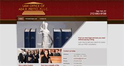 Desktop Screenshot of prettolaw.com