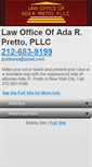 Mobile Screenshot of prettolaw.com